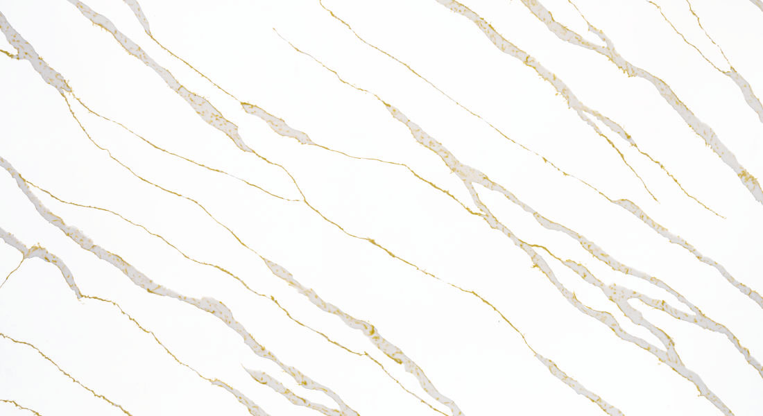 Calacatta Gold Flake Paradigm quartz slab in Jaipur
