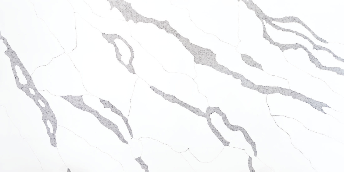 Calacatta Lusaka Grey Paradigm quartz slab in Jaipur