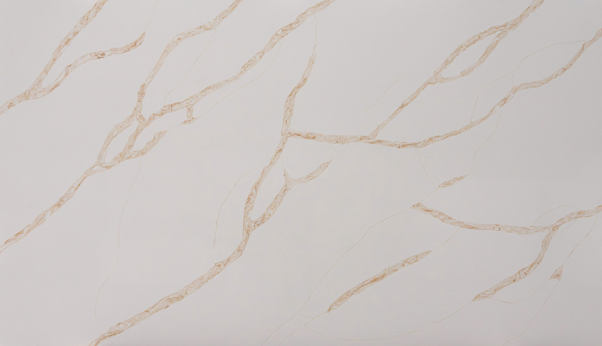 Rivero Gold Paradigm quartz slab in Jaipur